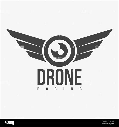 Black and white drone racing logo Stock Vector Image & Art - Alamy