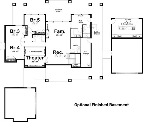 Lakeside House Plan With Pictures | Lake house plans, House plans with ...