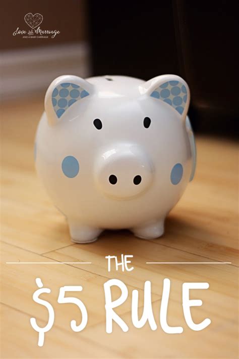 The $5 rule - Saving Money for Kids