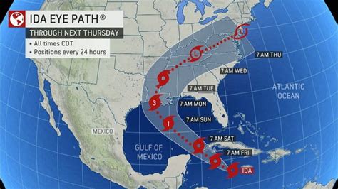 Where is Hurricane Ida? Track the storm landfall, get spaghetti models