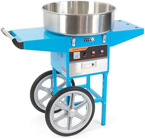 Amazon.com: Olde Midway Commercial Quality Cotton Candy Machine Cart with Bubble Shield, SPIN ...