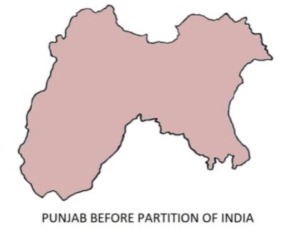 Old Punjab Empty Map