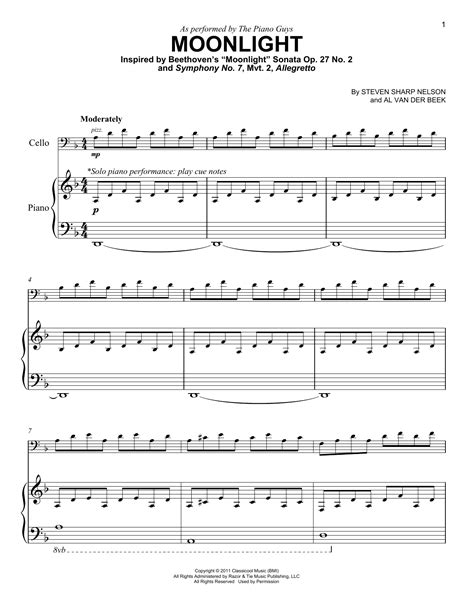 Moonlight Sheet Music William Gillock Educational Piano ...