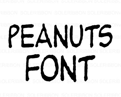 Peanuts Alphabet Font Peanuts SVG Peanuts design files | Etsy