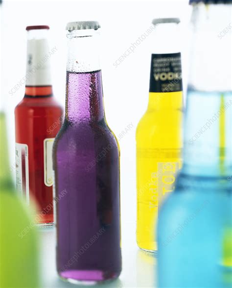 Alcopop drinks - Stock Image - M370/0908 - Science Photo Library