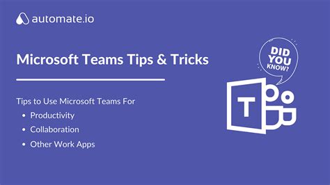 Best Tips and Tricks To Power Microsoft Teams in 2021 | by Automate.io | Medium