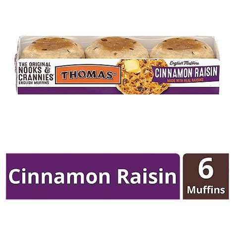 Thomas' Nooks & Crannies Cinnamon Raisin, English Muffins