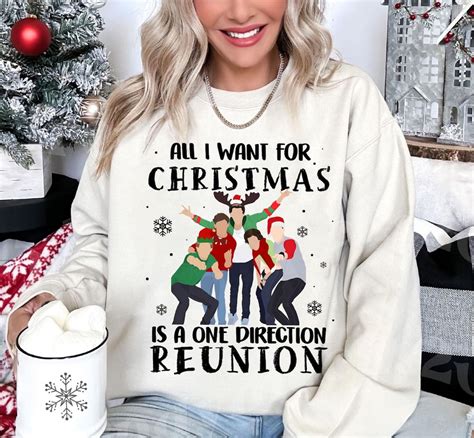 All I Want For Chritmas Is One Direction Reunion T-Shirt, 1D Christmas ...