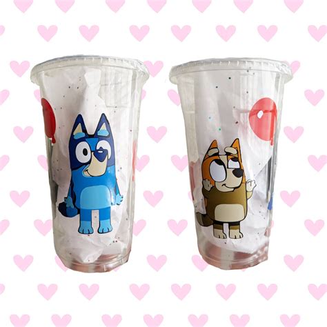 Bluey Party Favors / Bluey Birthday Cups / Bluey and Bingo - Etsy