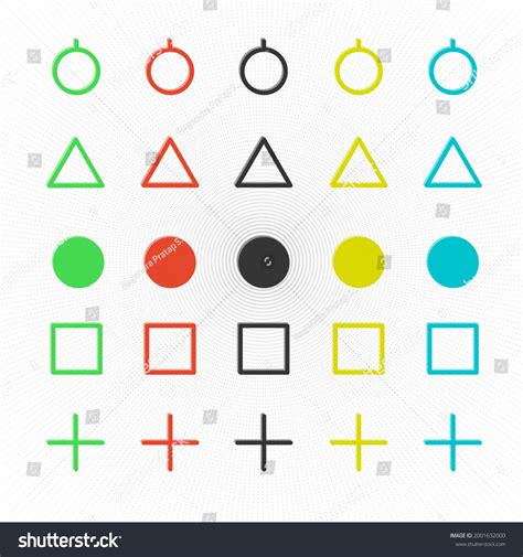 Collection Symbols Optical Illusion Stock Illustration 2001632000 ...