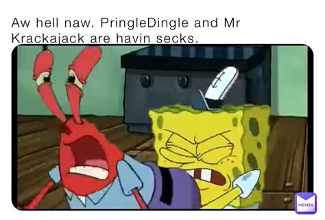 Aw hell naw. PringleDingle and Mr Krackajack are havin secks. | @TheMemeinator69 | Memes