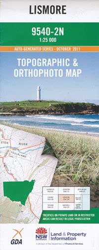 Lismore 1-25,000 NSW Topographic Map - Maps, Books & Travel Guides