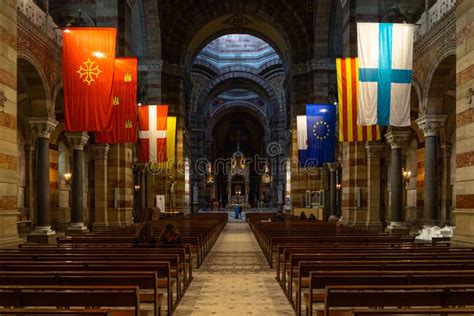 Interior of the Marseille Cathedral Editorial Stock Photo - Image of ...