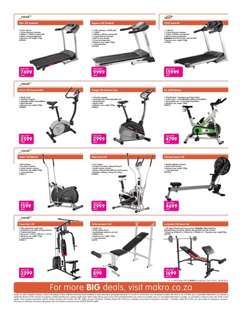 Makro Catalogue 24 July - 8 August, 2016. Sports & Fitness Catalogue