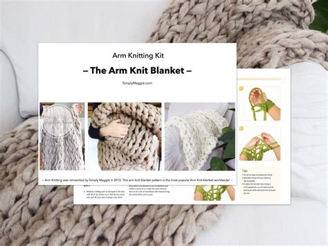 Arm Knitting Kit - The Arm Knit Blanket | SimplyMaggie.com