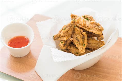 Fried chicken wings with sauce 3106058 Stock Photo at Vecteezy