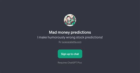 Mad Money Predictions - Humorous stock predictions - TAAFT