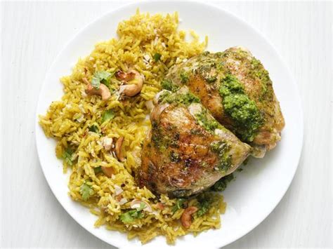 Roasted Cilantro Chicken with Cashew Rice Recipe | Food Network Kitchen | Food Network