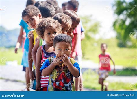 The Aeta Tribe Children Near Mount Pinatubo on Aug 27, 2017 in S Editorial Image - Image of ...