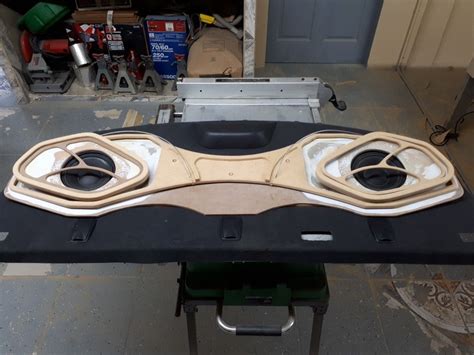 Custom Car Audio Setup with Sub Box Design