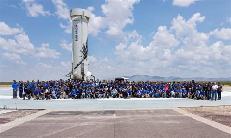 Jeff Bezos and crew complete Blue Origin's first human space flight