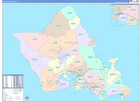 Maps of Honolulu County Hawaii - marketmaps.com