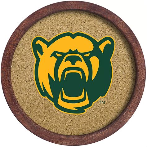 The Fan-Brand Baylor University Mascot “Faux” Barrel Framed Cork Board ...