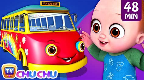 Wheels on the Bus Song - Baby Starts Crying + More ChuChu TV 3D Baby Nursery Rhymes and Kids Songs