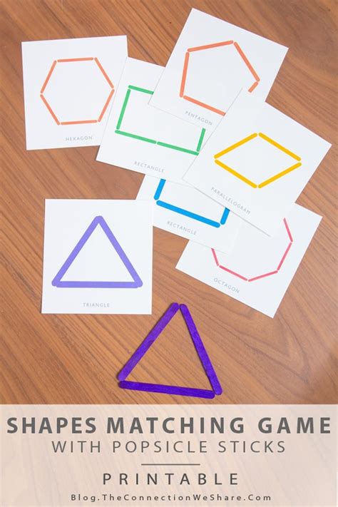 Shapes Matching Game and a Free Printable (she: Amy)