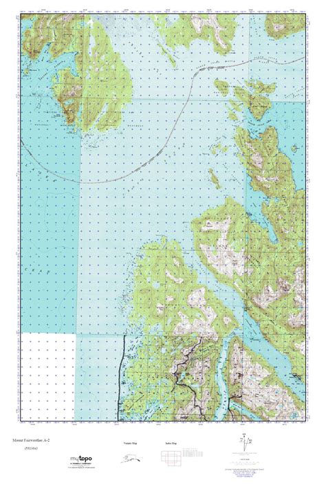 MyTopo Mount Fairweather A-2, Alaska USGS Quad Topo Map