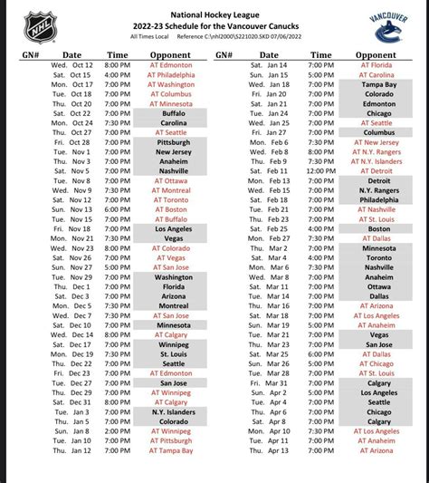 Key dates and some thoughts as the Canucks’ 2022-23 schedule is released