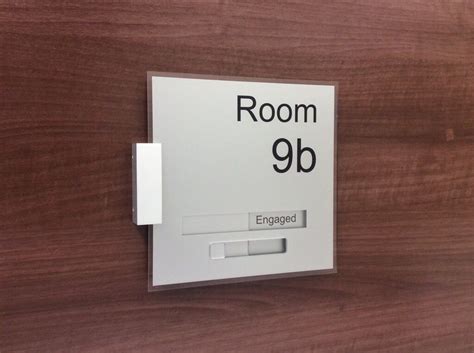 Spruce up Your Premises with A Modern Room Door Number Sign with Slider http://www.de-signage ...
