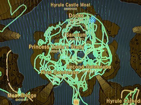 Botw Hyrule Castle Map - California southern Map