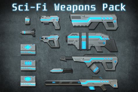 Sci-fi Weapons pack | 3D 총기 | Unity Asset Store