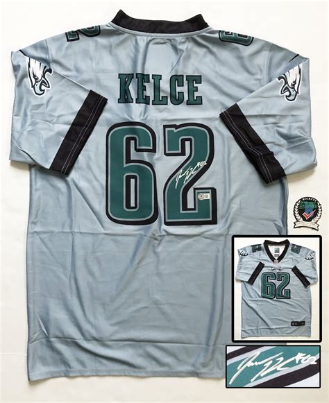 Jason Kelce Signed Jersey Philadelphia Eagles Beckett BAS - Memorabilia ...