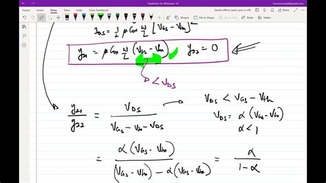 Lecture 4: MOSFET regions, and small signal parameters. - YouTube