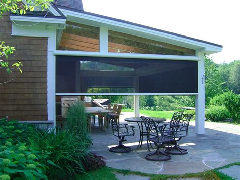 Motorized Patio Shades - Window Treatments