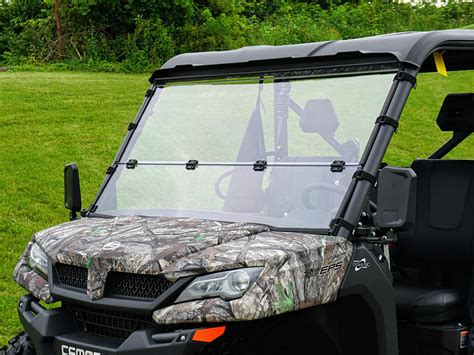 CF Moto UForce 1000 Scratch Resistant Folding Windshield | UTV Direct