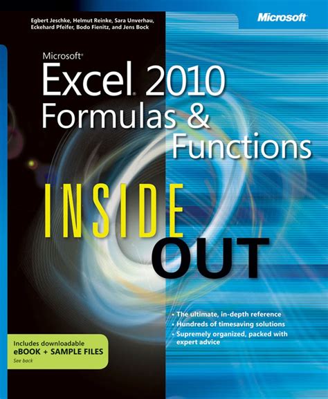 Microsoft Excel 2010 Formulas and Functions Inside Out | Microsoft ...