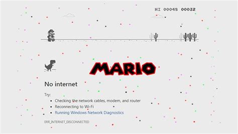 Chrome Trick to Change the Dinosaur into Mario! - YouTube