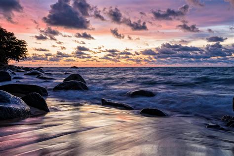 Sunset at beach in Thailand 16739277 Stock Photo at Vecteezy