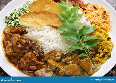 Sri Lankan Rice And Curry Dish Stock Photography | CartoonDealer.com ...