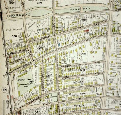 Stockton School: Stockton Neighborhood on a 1904 Map