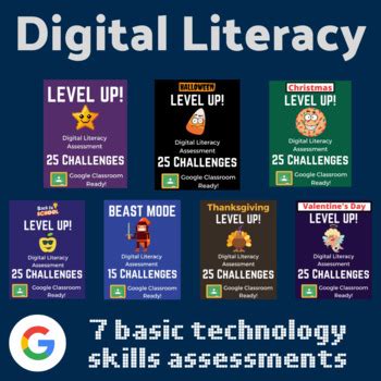 Digital Literacy Bundle (SEVEN Basic Technology Skills Assessments)