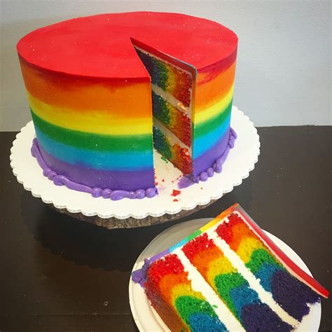 Rainbow Cake | Cute cakes, Rainbow cake, Custom cakes