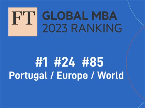 The Lisbon MBA in Financial Times Global MBA 2023 Ranking