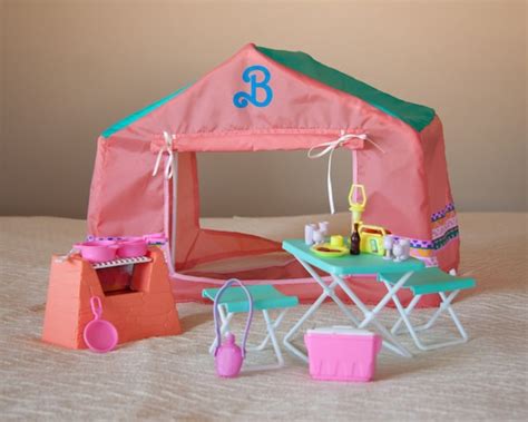 Barbie Western Fun Camping Playset / Barbie Camping Tent