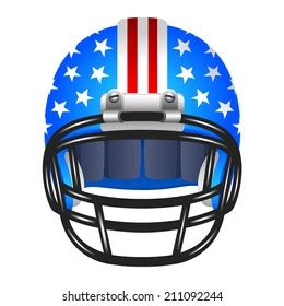 Football Helmet Stripes Stars Stock Vector (Royalty Free) 157032455 ...