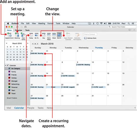 12. Scheduling with the Outlook Calendar - My Office® 2016 for Mac® [Book]