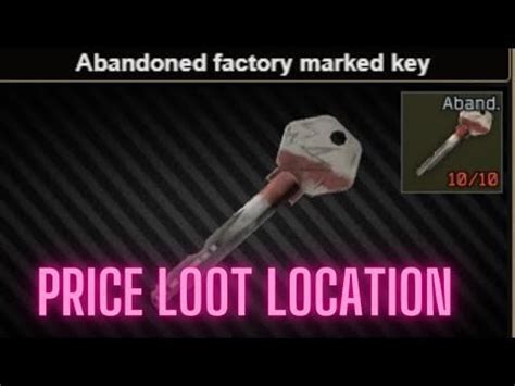 🔑 Escape from Tarkov: Abandoned Factory Marked Key Guide - Streets of ...